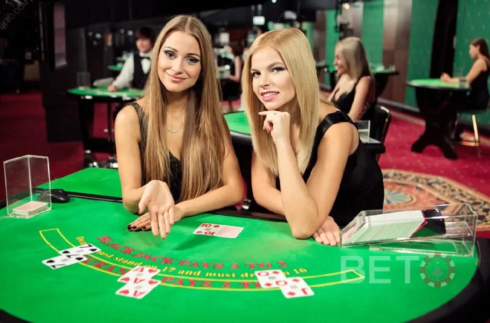 Meja dealer langsung dalam kategori kasino live