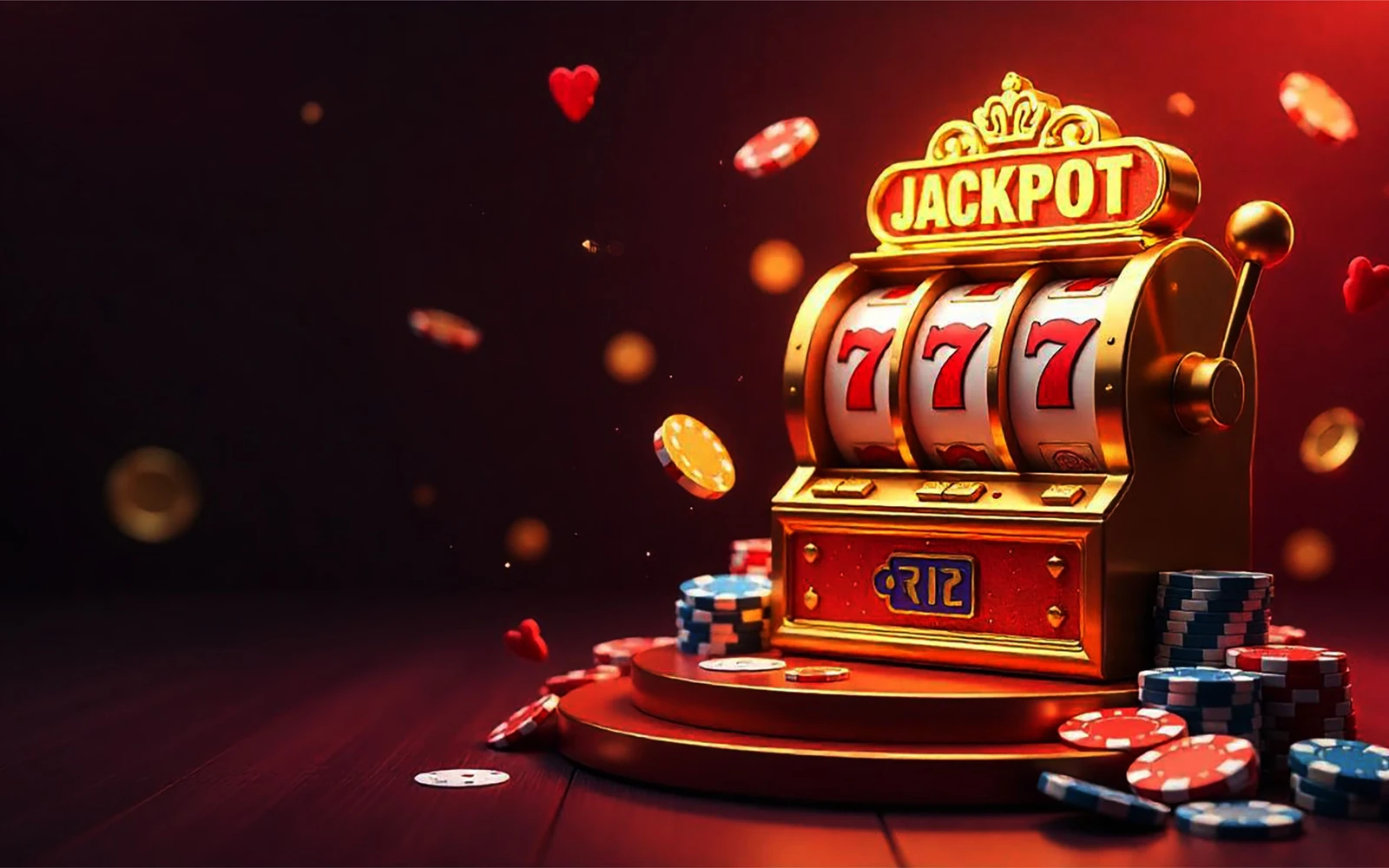 Reel slot dengan simbol permainan dan elemen bonus